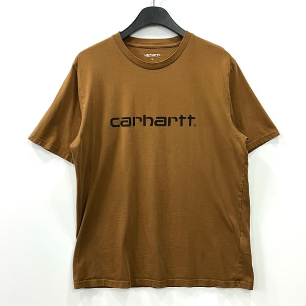 칼하트 로고 반팔티 브라운 L