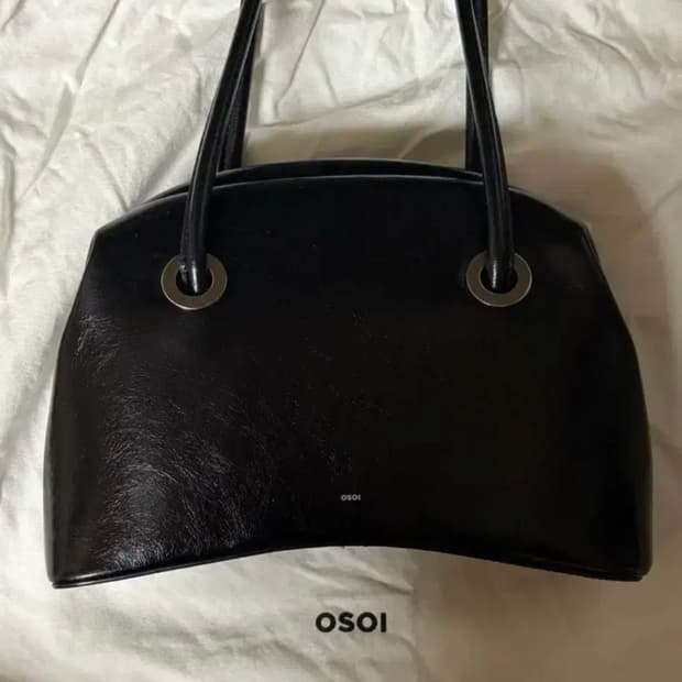 오소이 CIRCLE BROT WASHED BLACK
