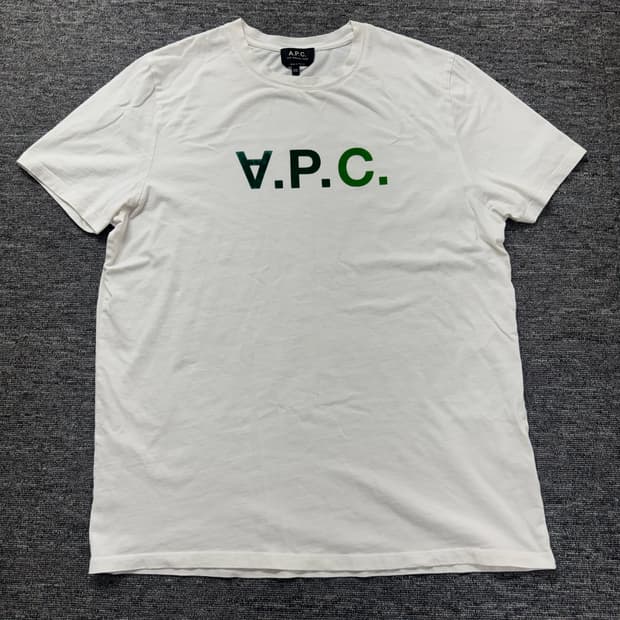 XXL 아페쎄 A.P.C 그린로고 티셔츠