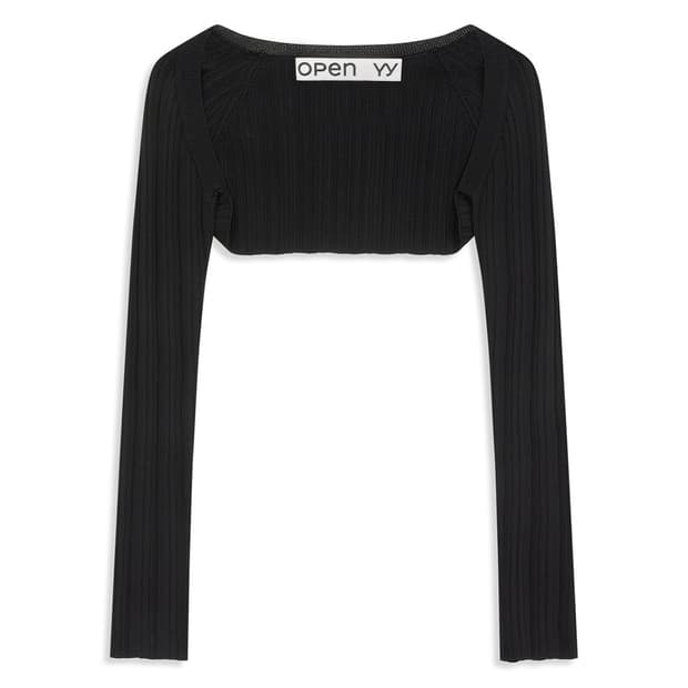 오픈와이와이 PLEATED BOLERO CARDIGAN