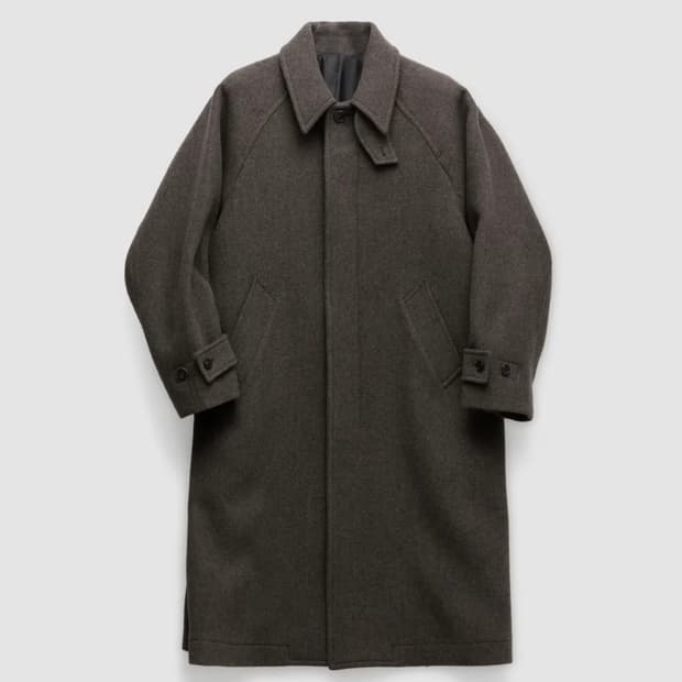 쿠어 블렌드 발마칸 코트 다크소일그레이 L