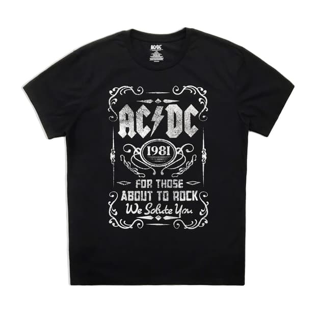 AC/DC 빈티지무드 복각 반팔티