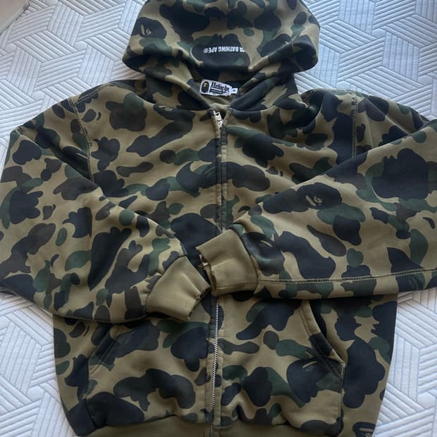 베이프 후드 집업