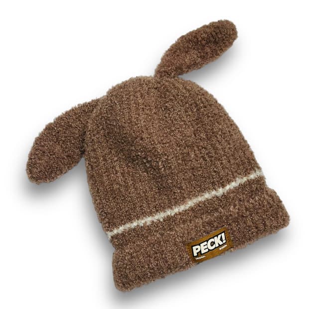 PECK! original modern Bunny beanie