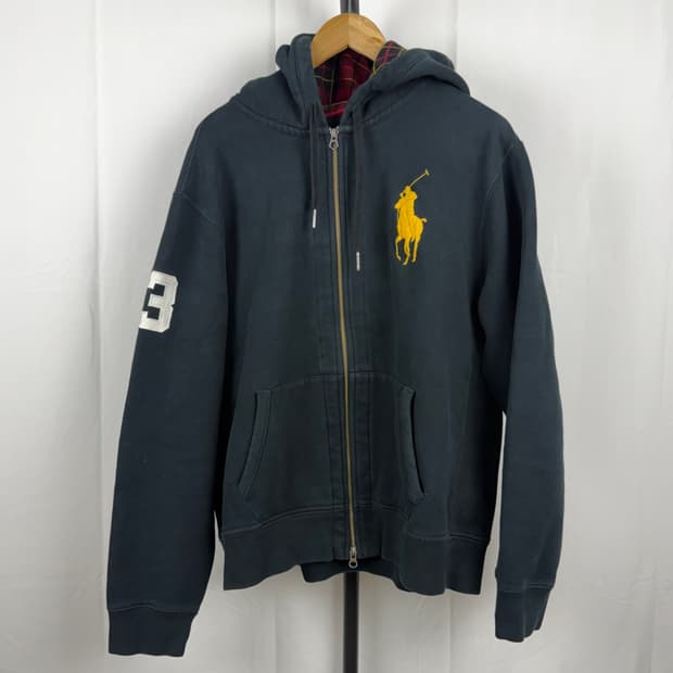 Polo]폴로 랄프로렌 빅포니 후드집업 블랙 XL