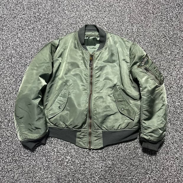 1984s vintage 알파인더스트리 ma-1 오리지널 자켓