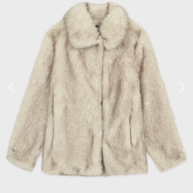 시눈 퍼자켓 아이보리