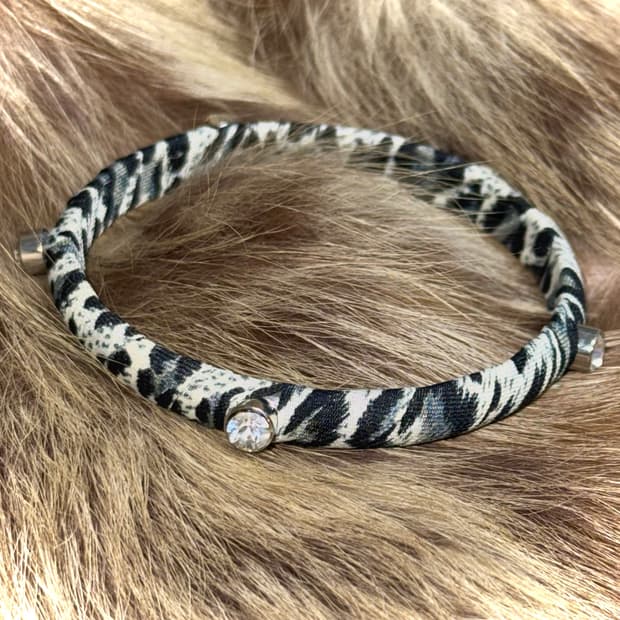 세일가 일본 갸루 호피 큐빅 뱅글