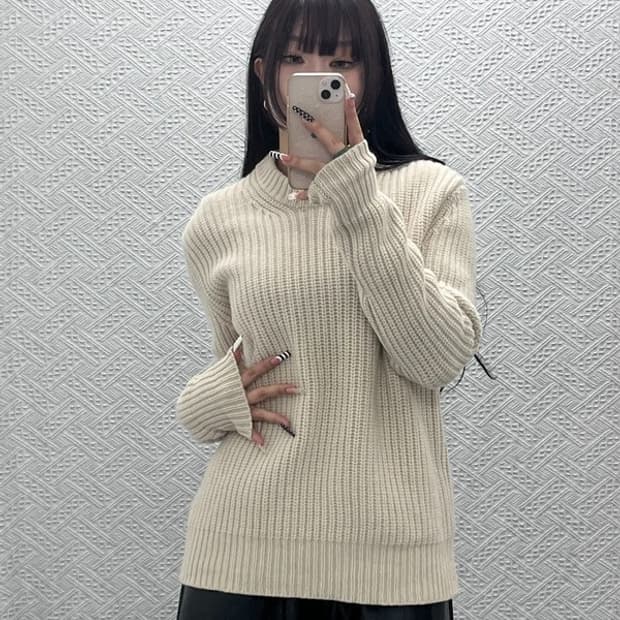 아크네스튜디오 모던 캐주얼 빈티지 뜨개 니트 S C10465