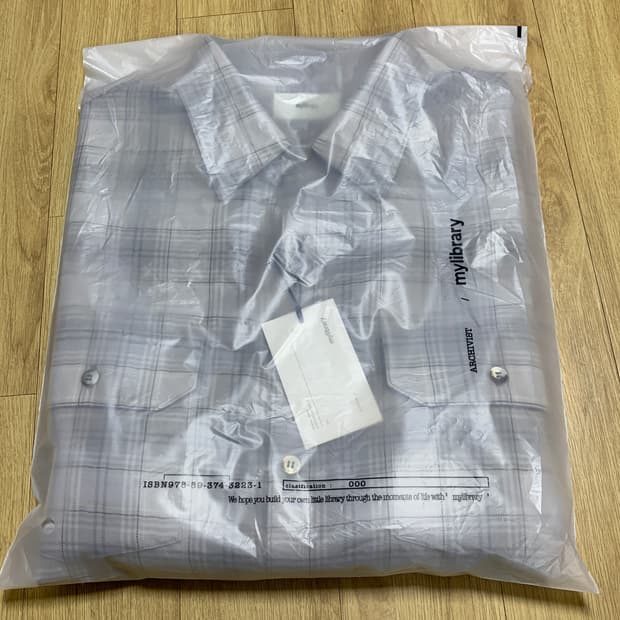 마이라이브러리 310 울체크셔츠