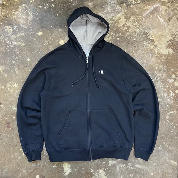 100) 챔피온 기모 후드집업 자켓 점퍼 아메카지 워크웨어