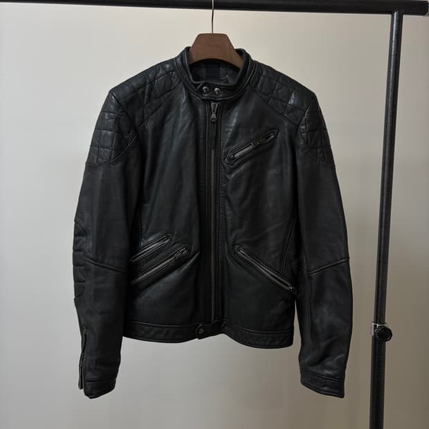 (M) HE by MANGO 망고 바이커 라이더 소가죽 자켓