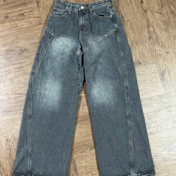 오디너리 홀리데이 데님팬츠(차콜)