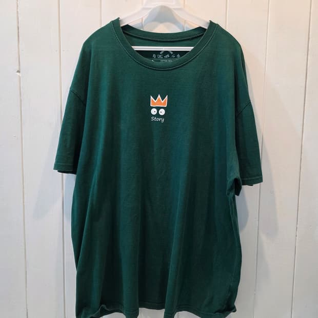 다솔컴퍼니 케쥬얼 로고 빈티지 반팔티