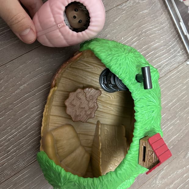 실바니안 고슴도치 요람바구니 집 세트