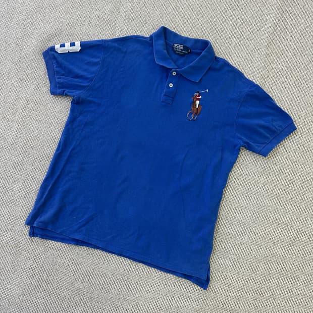 XL 폴로랄프로렌 빅포니 블루 반팔 0413D