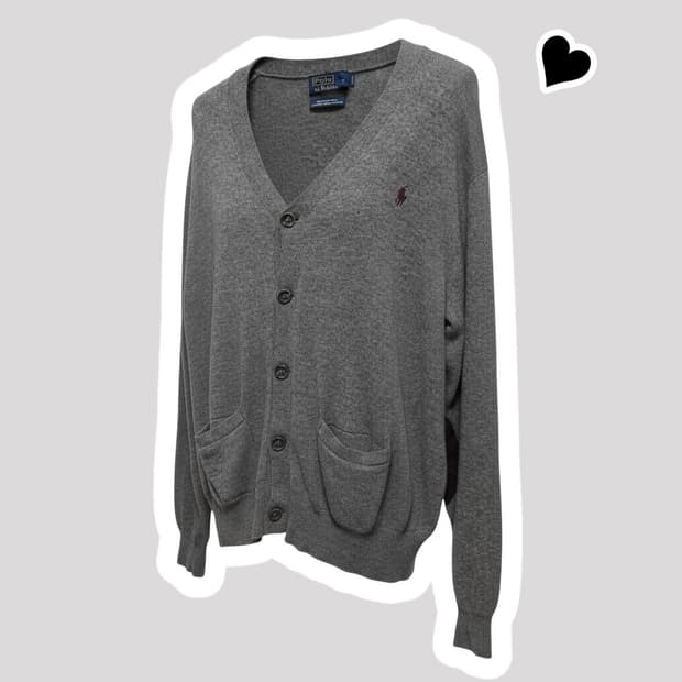 폴로 랄프로렌 그레이 가디건