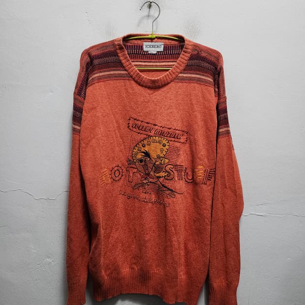 ICEBERG 아이스버그 90s 캐릭터자수 니트