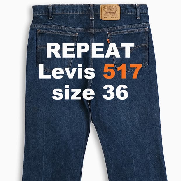 리바이스 517 오렌지탭 90s USA 36 인치 OR5173879