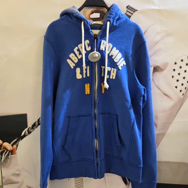 아베크롬비 그런지 블루후드집업💯