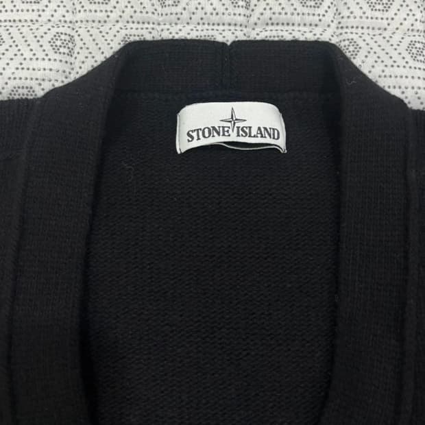 정품 스톤아일랜드 블랙 가디건 남90 여55반
