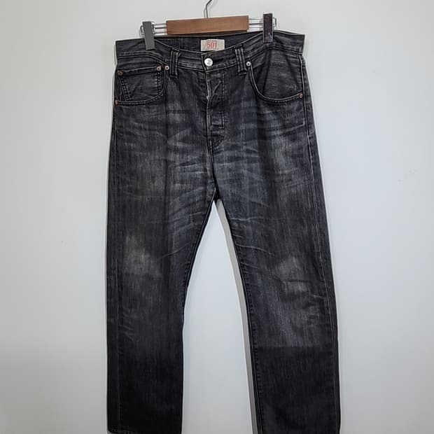 (32) 리바이스 501 청바지 블랙그레이 데님팬츠 레드탭 