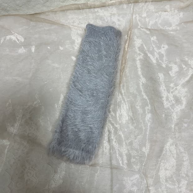 빈티지 그레이 퍼 니트 발토시 레그워머