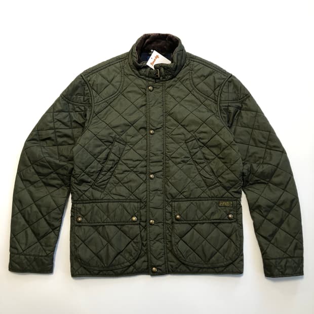 폴로 랄프로렌 퀄티드 패딩자켓 카키 