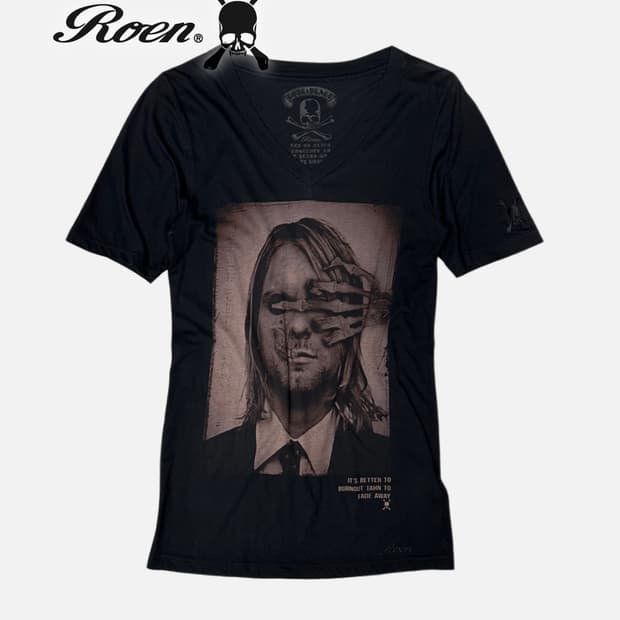 embroidery grunge picture t-shirt