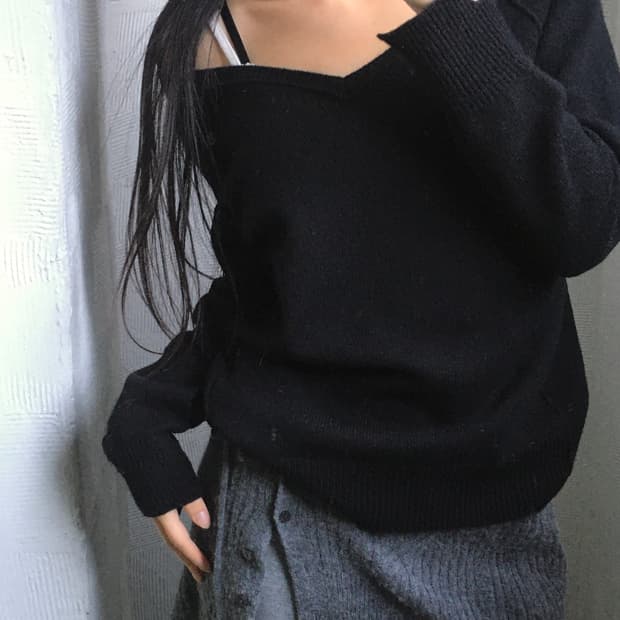 Helmut Lang 헬무트랭 캐시미어 브이넥 니트