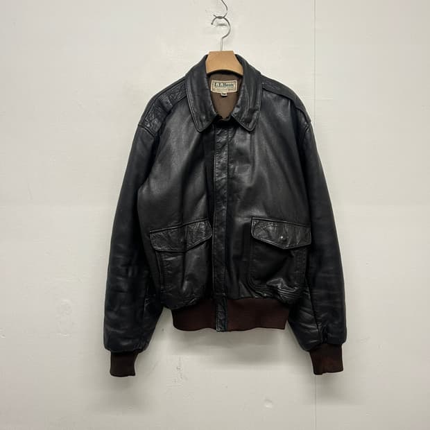 90s L.L.Bean 염소가죽 A2 레더 플라잉자켓 