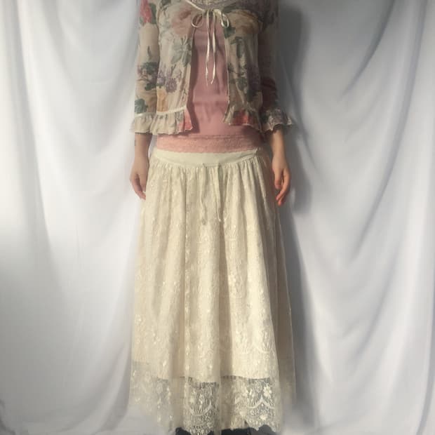 Flower pattern cardigan