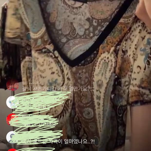 빈티지 오리엔탈 후드 달린 반팔
