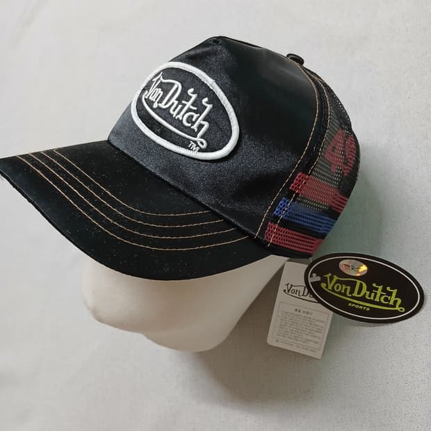 미사용 택붙은 본더치 vondutch 매쉬 볼캡 모자 y2k