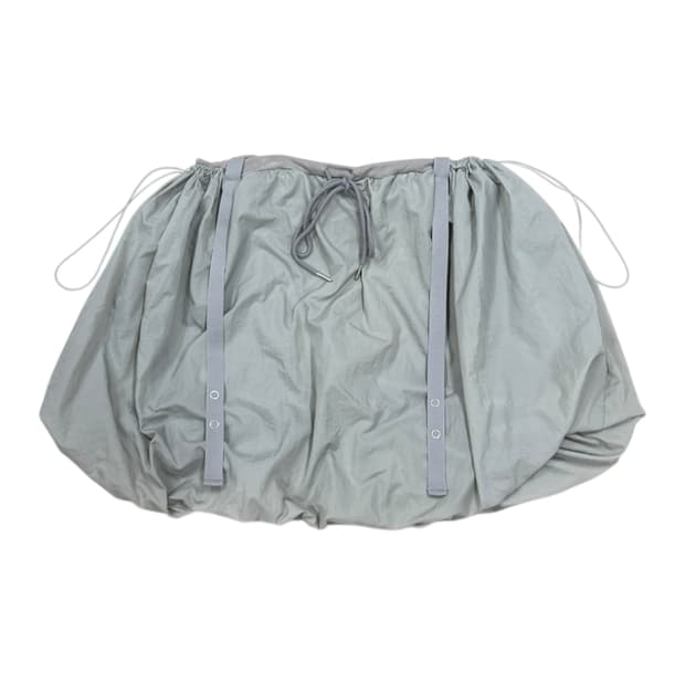 타입서비스 벌룬 스트링 스커트 치마 그레이