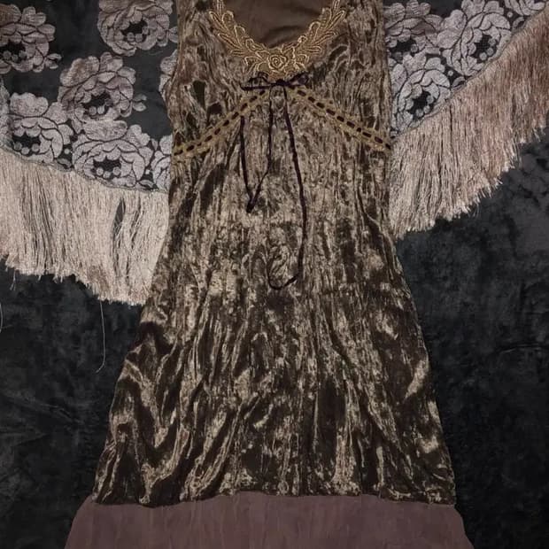 빈티지 벨벳 슬리브리스