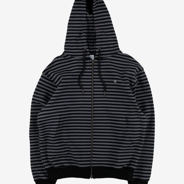 더콜디스트모먼트 TCM stripe hooded zip-up