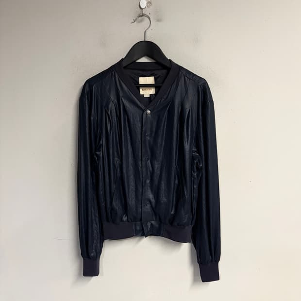 DIESEL pleated bomber jacket navy 