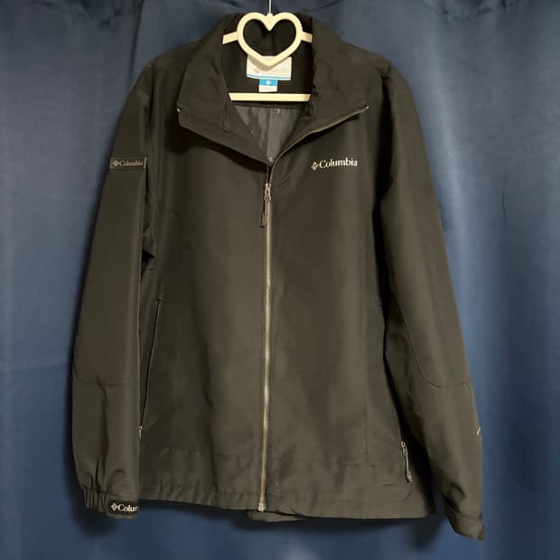 컬럼비아 블랙 바람막이 자켓