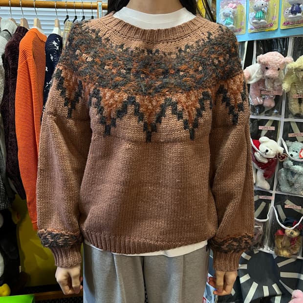 [Japanese Vintage] 노르딕 디자인 니트