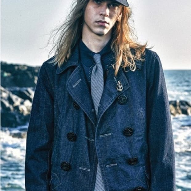 이스트로그 데님 피코트