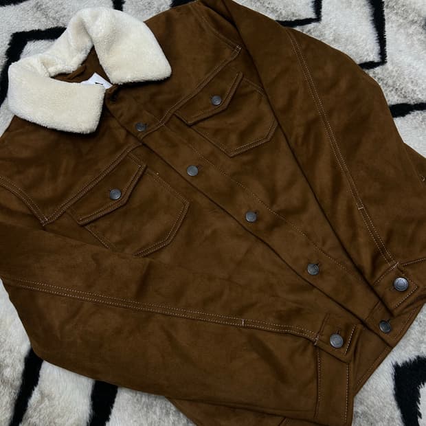 [한국L]ZARA 스웨이드 투포켓 자켓/브라운