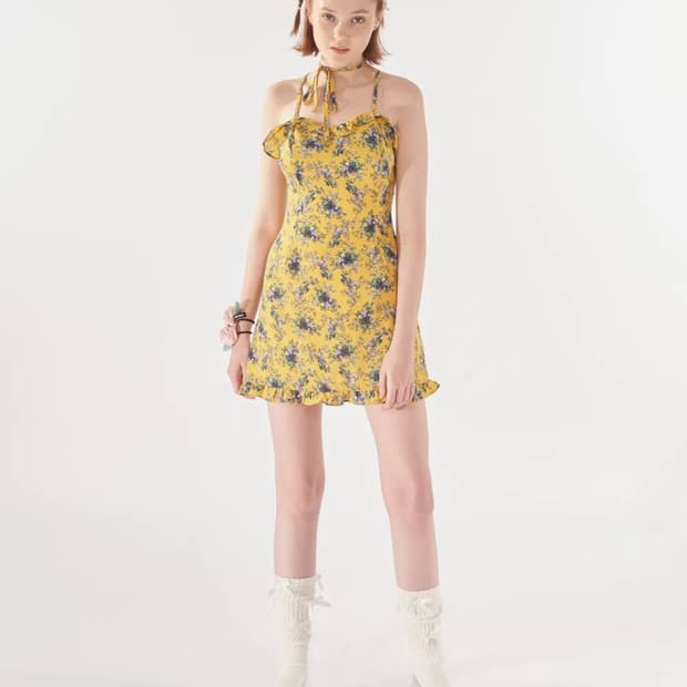 [택 o] 오드원아웃 FLOWER ONE PIECE_YELLOW