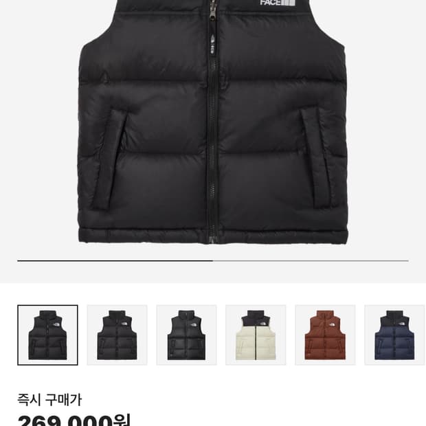 노스페이스 1996 에코 눕시 베스트 블랙 M(95)사이즈