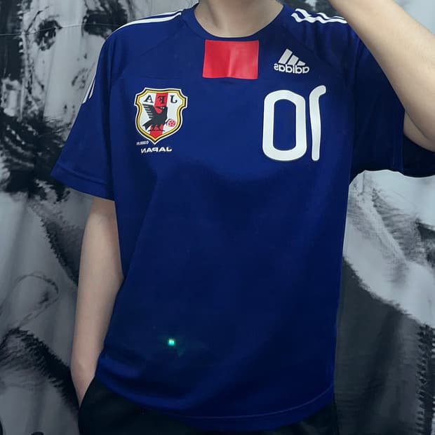 09-10 아디다스 일본 국가대표 국대 반팔 유니폼 져지
