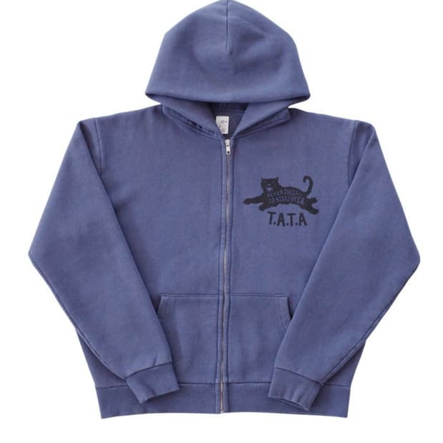 TATA ZIP-UP HOODIE (PURPLE GREY)