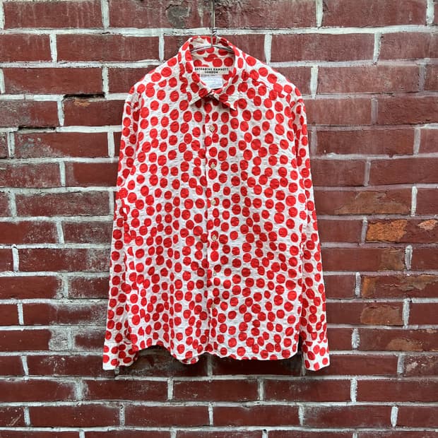 KATHRINE HAMNETT LONDON 폴카 도트 셔츠