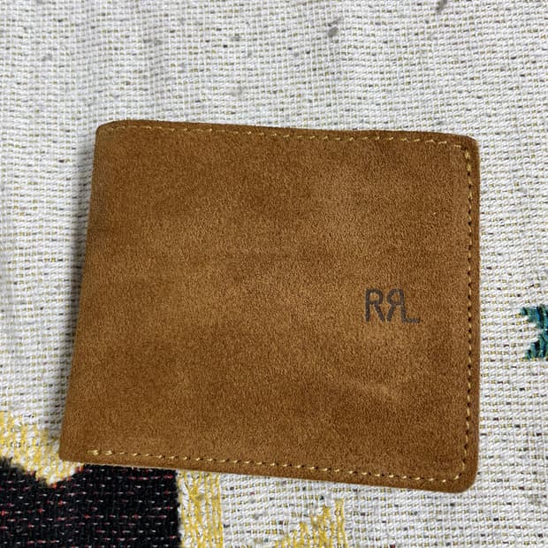 RRL 스웨이드 빌포드 지갑