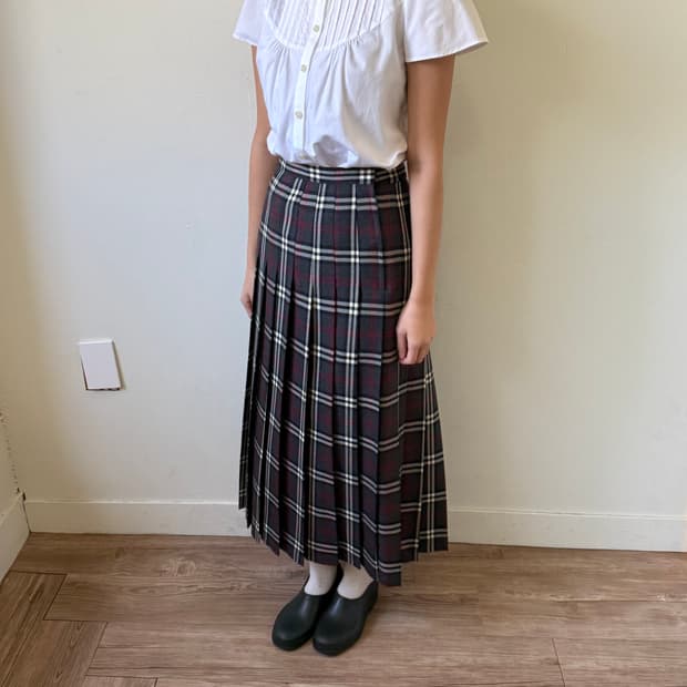 버버리 노바체크 스커트