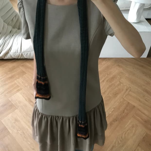 vintage knit scarf
